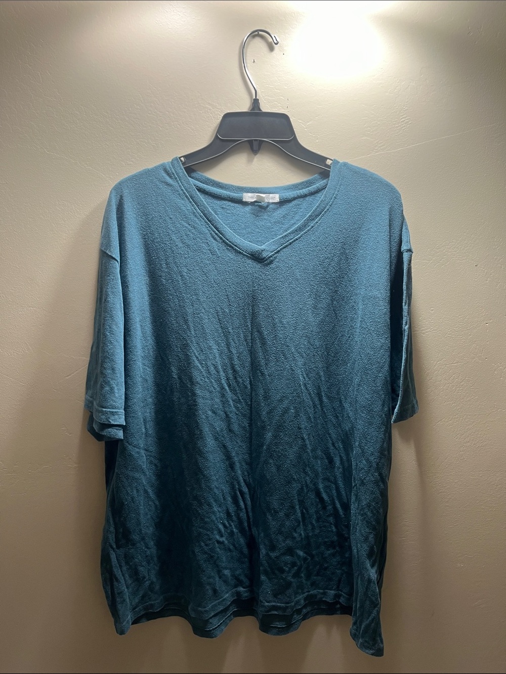 Men's Teal V-Neck Short Sleeve Tee
